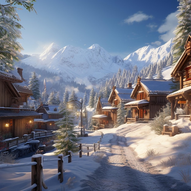 Winter Scenery Art