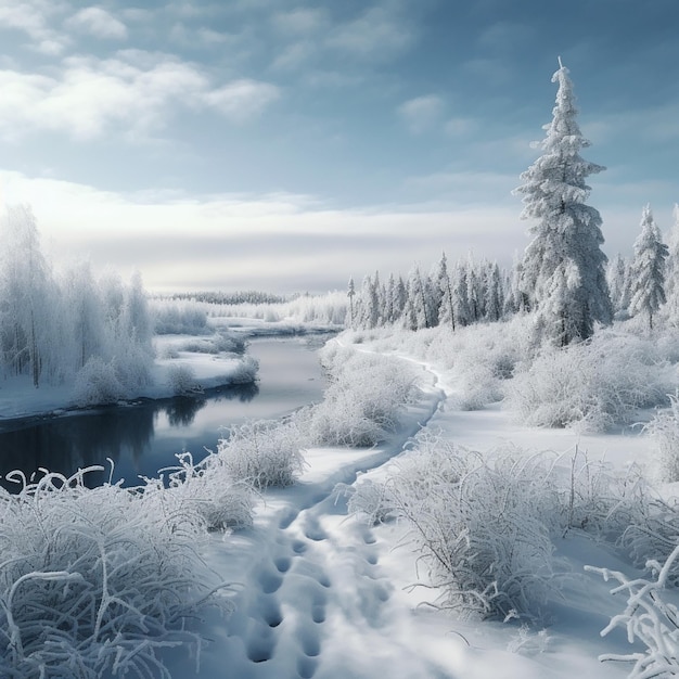 Winter Scenery Art