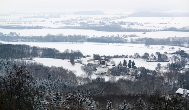 winter scenery in Hohenlohe