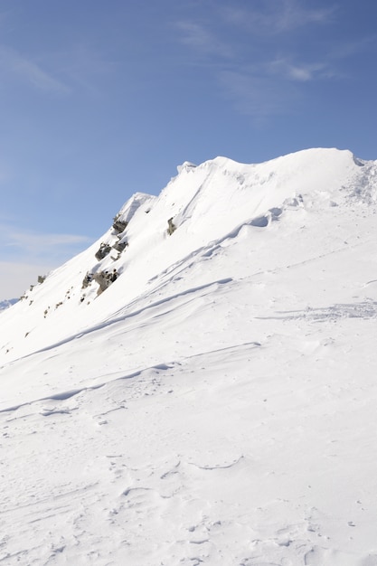 写真 雪とイタリアのアルプスの冬の風光明媚な風景。