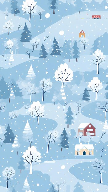 Photo winter seamless pattern