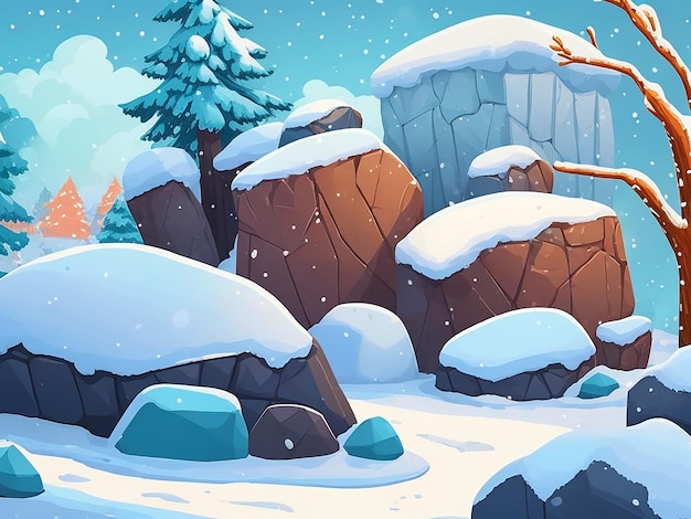 Photo winter season background art illustration