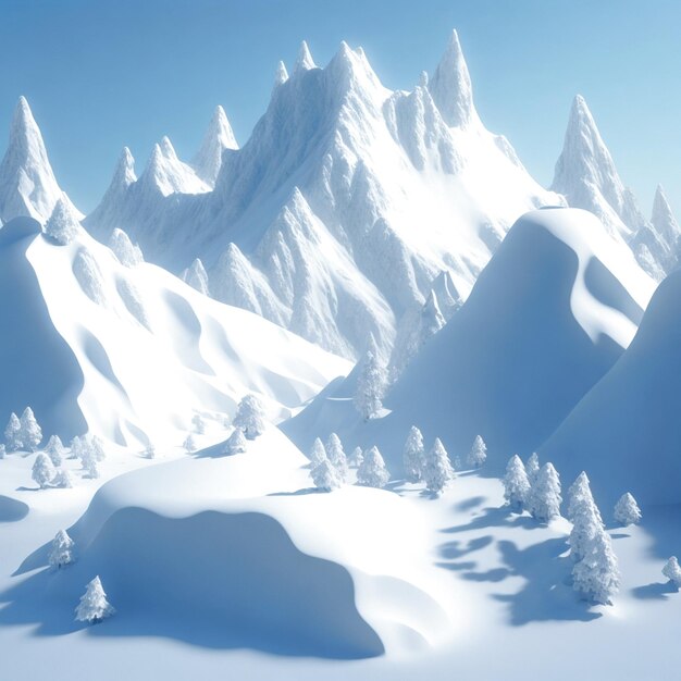 Winter season cool background generated ai