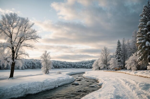 Winter Season with Snowy River