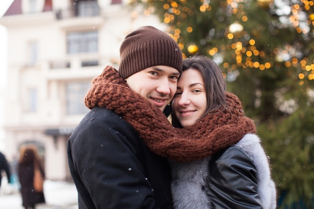 Winter sneeuwval liefde