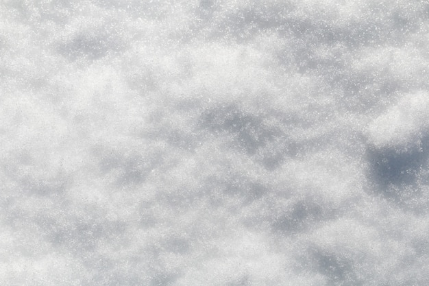 Foto struttura della neve della neve invernale vista dall'alto del disegno della trama della neve