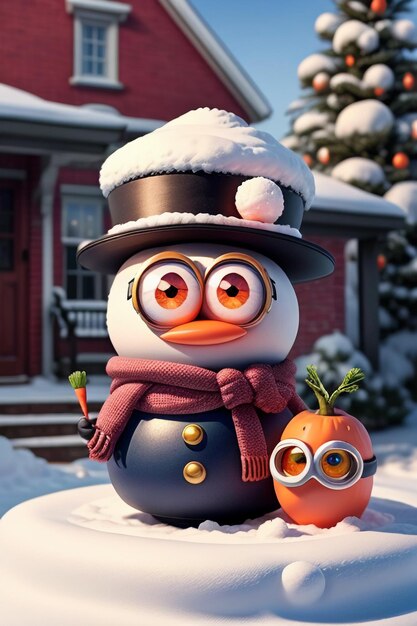 Winter snow wallpaper background olaf minion cute snowman entertainment game