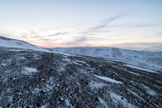 Winter Snowcovered hillsides