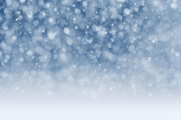 Winter snowfall empty background