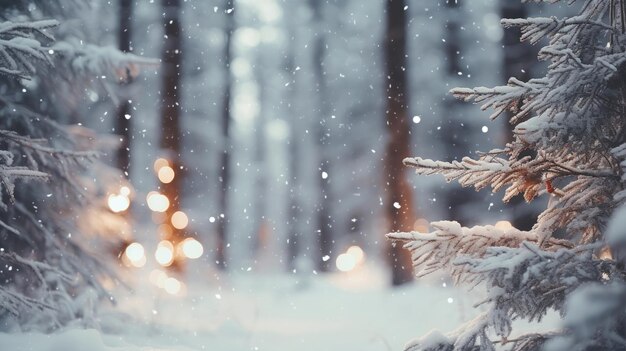 winter snowflake in the forest