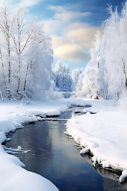 winter snowy lanscape