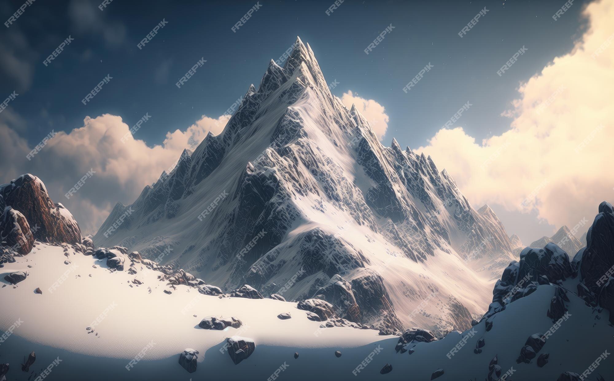 Snowy Mountains Background Pack