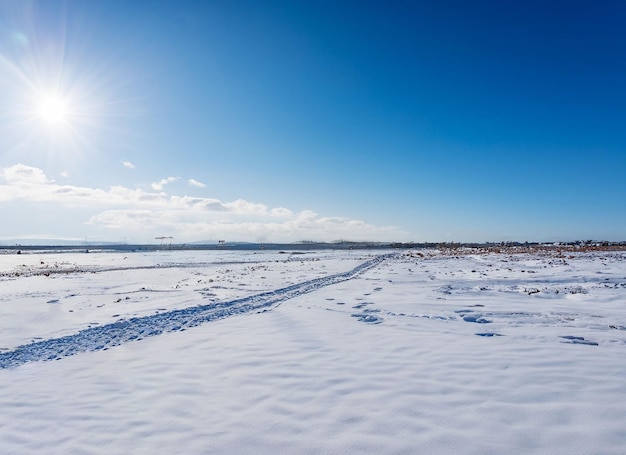 Winter space of snow