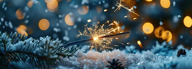 Winter Sparkler Magic Moment