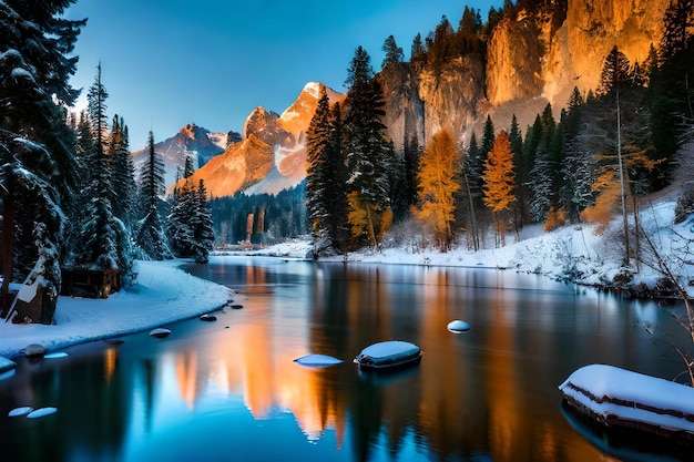 winter sunrise wallpaper