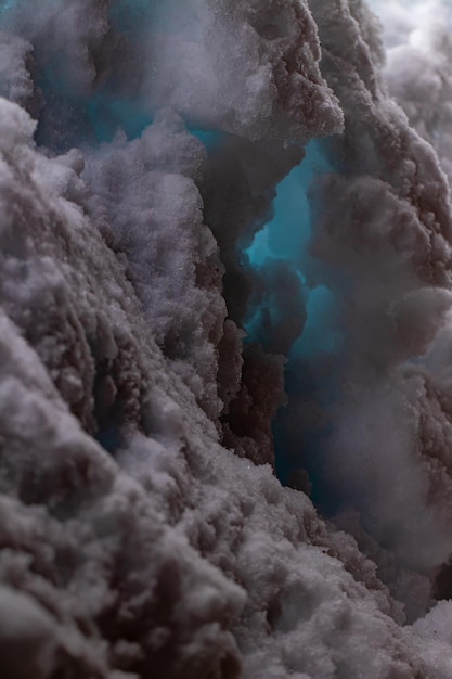 Фото Зимняя текстура снежный фон макро съемки