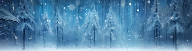 Зимний тематический баннер с местом для копирования для зимних праздников, таких как Рождество и Новый год