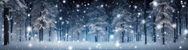 Winter themed banner with copy space for winter holidays like Christmas and New Year