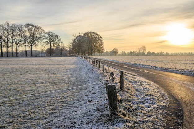 Photo winter time in westphalia