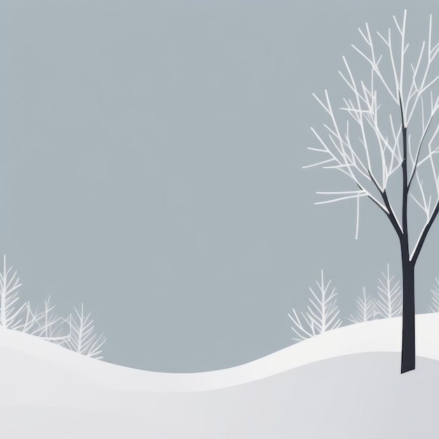 winter tree and snowflakes background winter tree and snowflakes background abstract winter bac