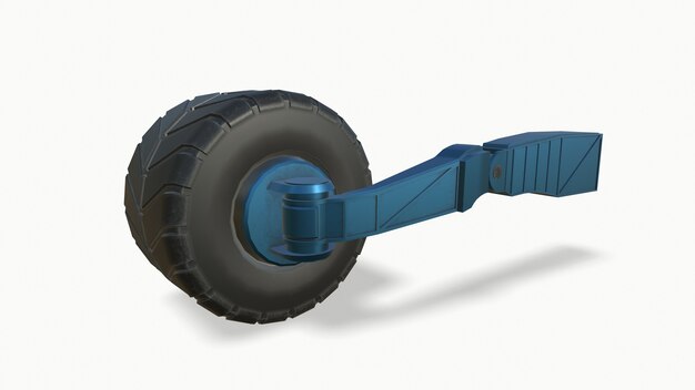 Winter tyre Car wheel on white background Clipping path included 3d illustration 3d rendering