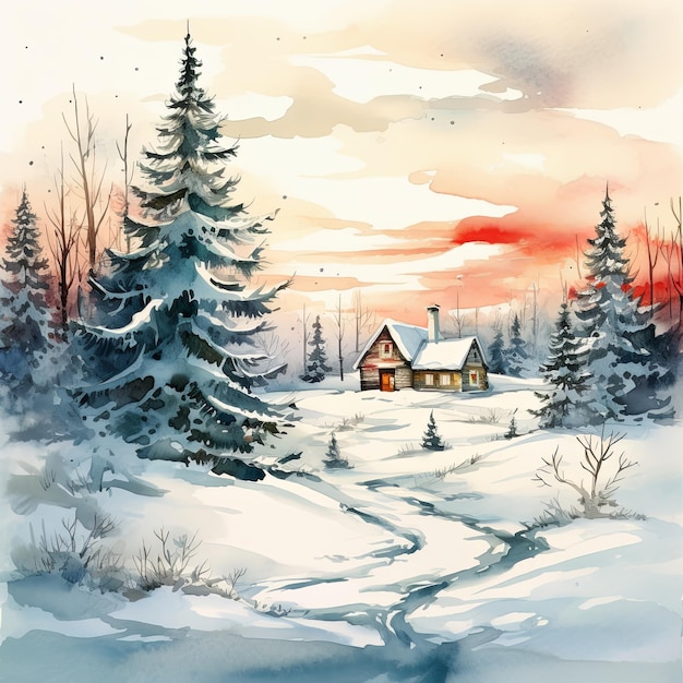 冬の村