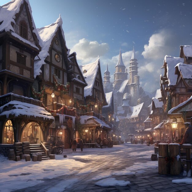 Winter village