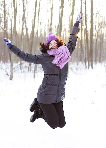 Winter vrouw