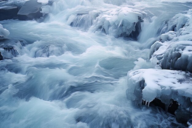 Фотография зимних вод ледяной воды