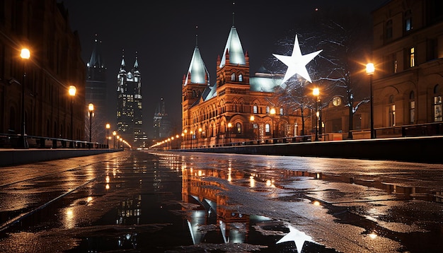 Winter Whispers Toronto Riverfront Adorned with Snowflakes