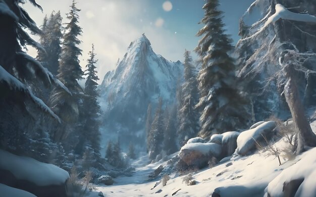 冬の 荒野