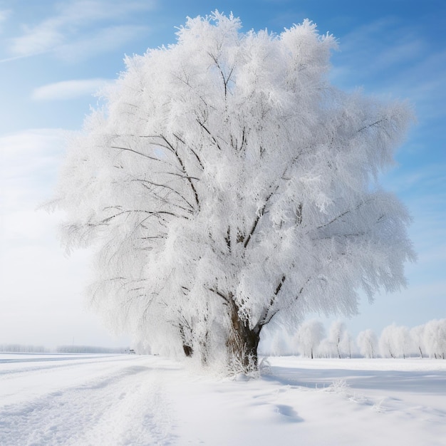 Winter with white background high quality ultra hd