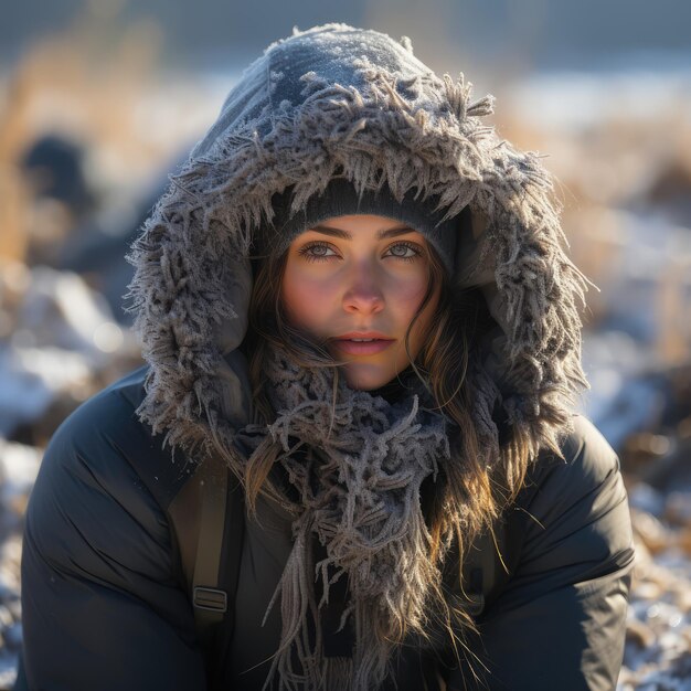 Foto donna invernale foto gratuita hd carta da parati