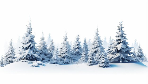 Winter wonderland isolated