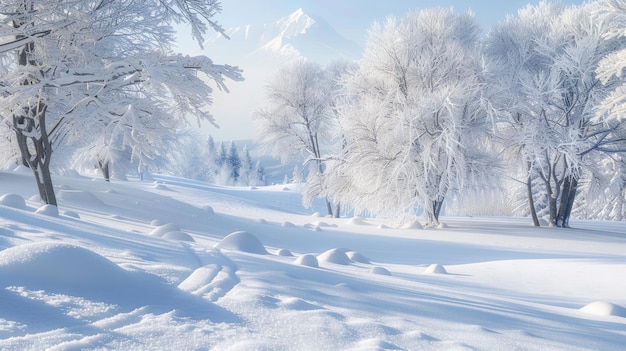 Winter Wonderland Serenity in Snow