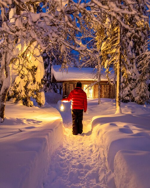 Foto il paese delle meraviglie d'inverno