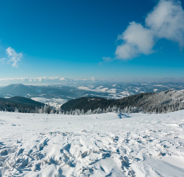 Winterberg besneeuwd landschap