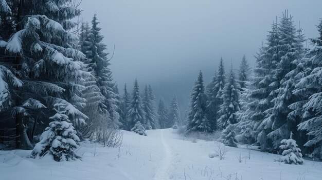 Winterbos in de Karpaten