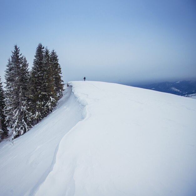 Winterlandschap in bergen