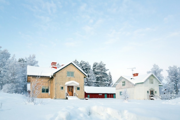 Winterlandschap Zweden