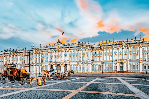 Winterpaleis en Hermitage Museum Sint-Petersburg Rusland