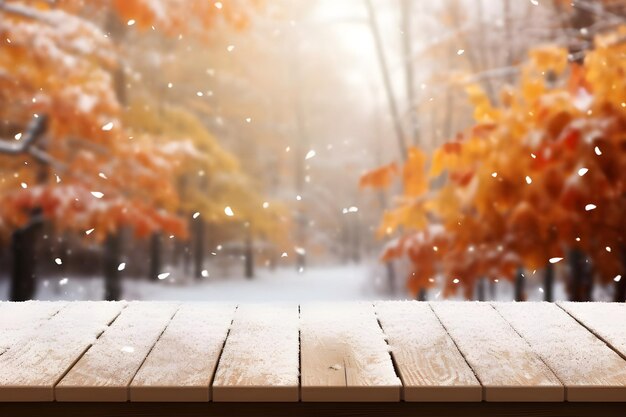 Foto winterseizoen mooi beeld landschap met sneeuw ai gegenereerd