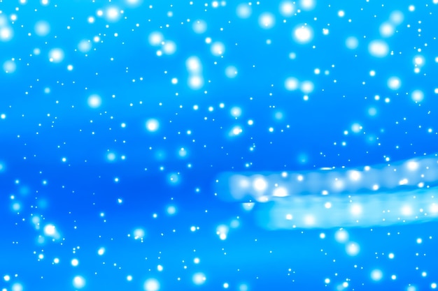 Wintervakantie abstracte achtergrond gloeiende sneeuw en magische sprankelende glanzende glitter