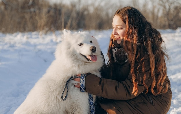 Winterwandeling met je favoriete Samojeed huisdier