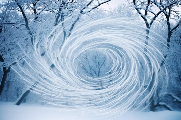 Wintry Whirl Cold Weather Background Photo