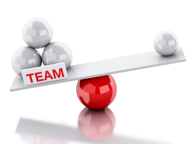 Wip balanceert teamwork en leiderschap