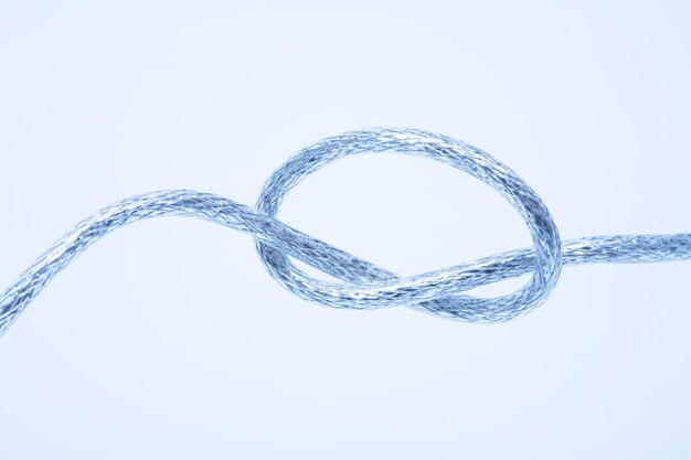 Wire fastened in the knot