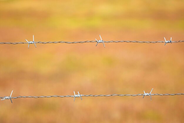 Wire fence close up  