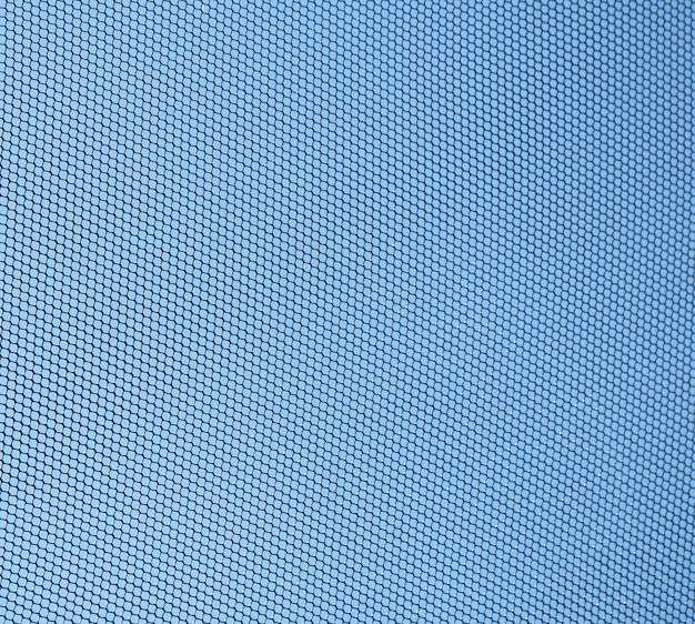 Wire mesh steel on blue sky background