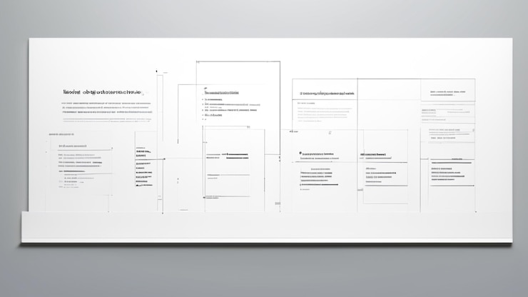 Photo wireframe design layout template